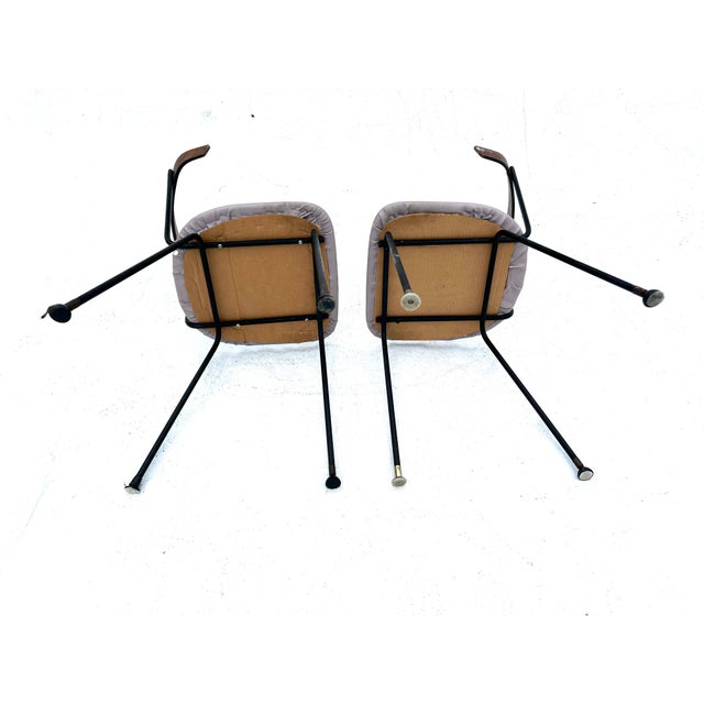 Metal Midcentury Paul McCobb Style Dining Chairs (Need Restoration) For Sale - Image 7 of 7