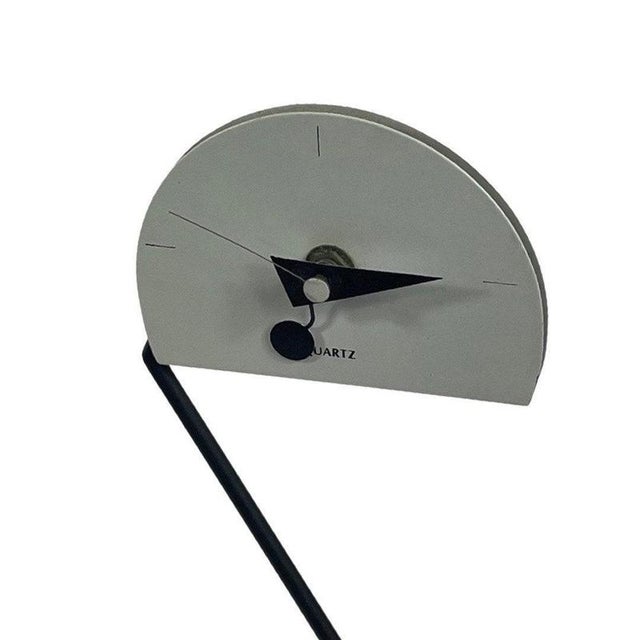 Vintage Desk Clock on Adjustable Z Wire Frame by Nicolai Canetti For Sale - Image 6 of 7