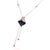 Diamond Sapphire Necklace 1.30 TCW Women Certified For Sale In New York - Image 6 of 9