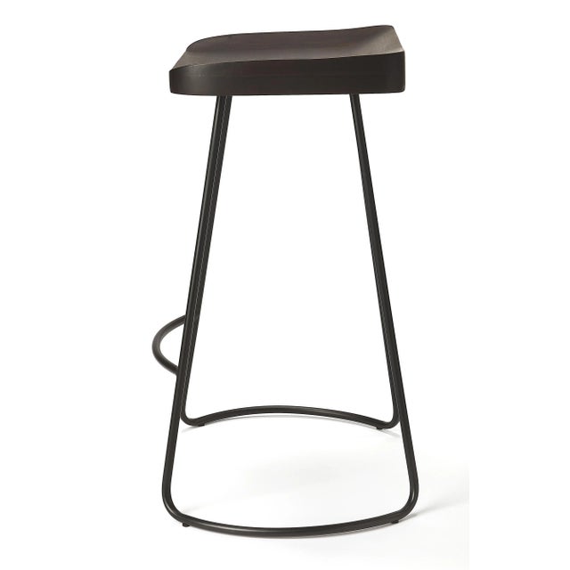 Alton Backless Coffee 25.5" Counter Stool, Dark Brown For Sale In Chicago - Image 6 of 8