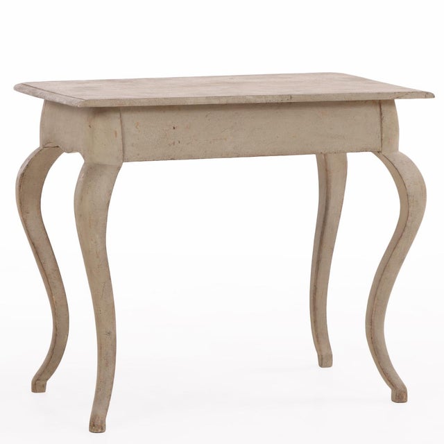 Swedish Painted Pine Console or Writing Desk, 19th C. For Sale - Image 4 of 7