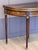 Louis XVI Style Mahogany and Brass Card Table For Sale - Image 4 of 16