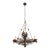 Early 20th Century Restored Antique French Wrought Iron Chandelier For Sale