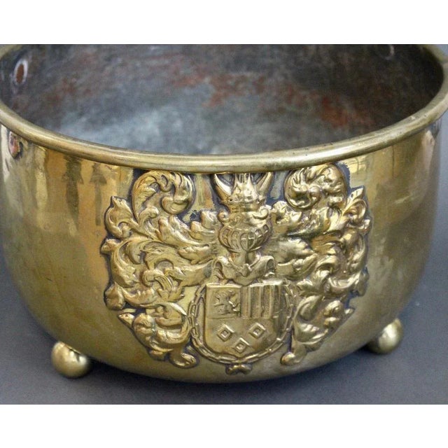 Gold French Brass Cachepot, 1700s For Sale - Image 8 of 9