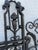 Pair of Antique 1920’s Wrought Iron Pedestrian Garden Gates For Sale - Image 4 of 12