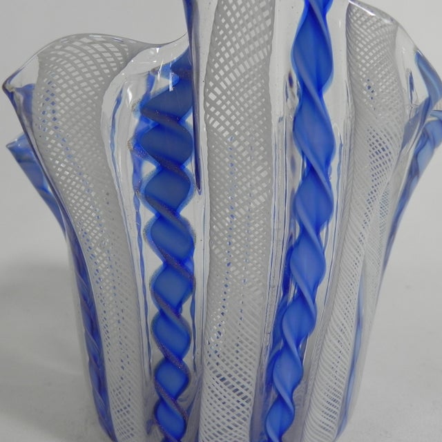 Fazzoletto Zanfirico Vase by Fulvio Bianconi for Venini, Venice, 1950s For Sale - Image 9 of 11
