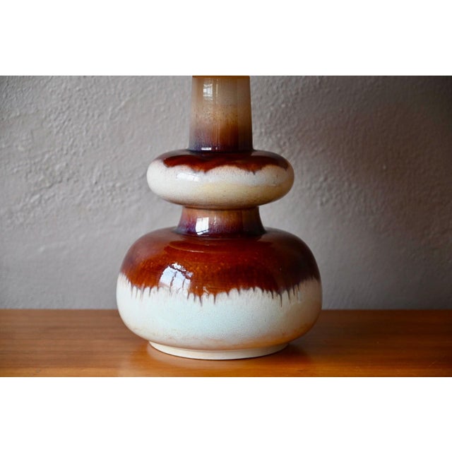 1960s Brutalist Fat Lava Ceramic Totem Lamp, 1970s For Sale - Image 5 of 15