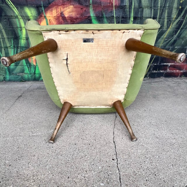 Karpen of California Wing Back Lounge Chair – For Reupholstery For Sale - Image 11 of 11