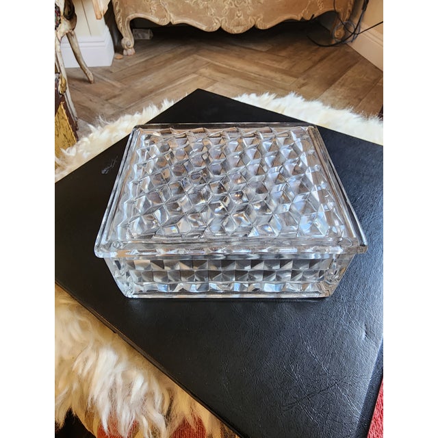 1940s Fostoria Glass Box For Sale - Image 5 of 9