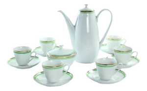 Mid-Century Porcelain Coffee Set, Czechoslovakia, 1954, Set of 14