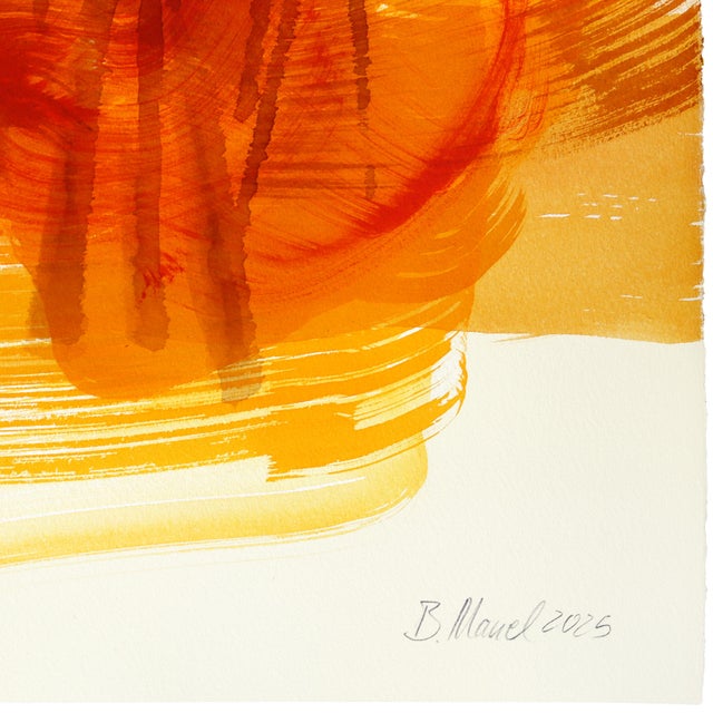 Forest 4 - Original Expressive Forest Ink Artwork on French Linen Paper For Sale In Los Angeles - Image 6 of 6