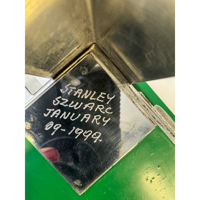 Stainless Steel Folk Art Box by Stanley Szwarc 1999 For Sale - Image 9 of 9