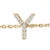 Contemporary 10K Yellow Gold Diamond Accent "Y" Initial Charm and Link Bracelet For Sale - Image 3 of 6