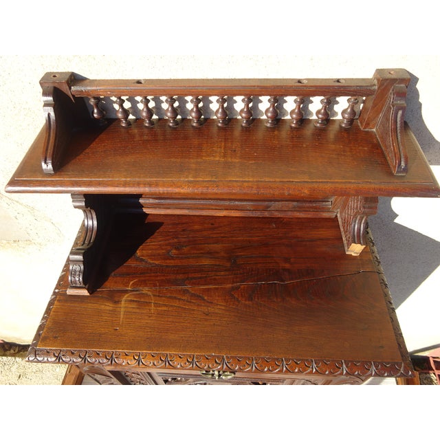 Wood Antique Sideboard from Bedel & Cie For Sale - Image 7 of 18