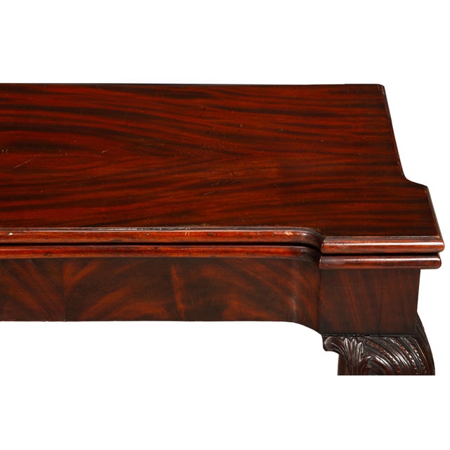 English George III Mahogany Gate Leg Card Game Table Circa 1770 For Sale - Image 11 of 18