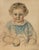 Paper Gustav Adolf Friedrich, Child Portrait, 1851, Watercolor, Framed For Sale - Image 7 of 7