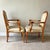 Rococo Louis XV Revival Rococo Style Damask Upholstered Beech Armchairs, England, 1950s, Set of 2 For Sale - Image 3 of 18