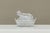 Wonderful Lidded Box with Cow in Glass Mid 20th Century A beautiful and unusual lidded box in glass with a cow on top....