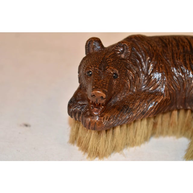 Rustic 19th Century Black Forest Bear Clothes Brush For Sale - Image 3 of 6
