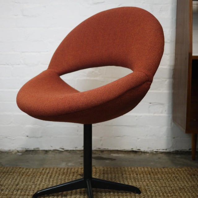 1960s Set of Dark Orange Bucket Chairs, 1960s For Sale - Image 5 of 15