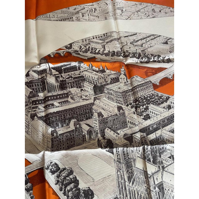 2000 - 2009 Hermes Regarde Paris Silk Scarf 2006 For Sale - Image 5 of 8