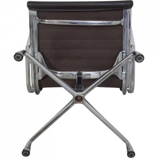 EA-108 Chair in Dark Brown Leather by Charles Eames, 2007 For Sale - Image 15 of 18