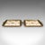 This is a pair of vintage Florentine serving trays. A Continental, composite afternoon tea platter with Italianate taste,...