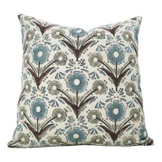 Fabdivine Indian Block Print Cushion Cover 26x26 Inch Viscose Linen-Vanshika For Sale