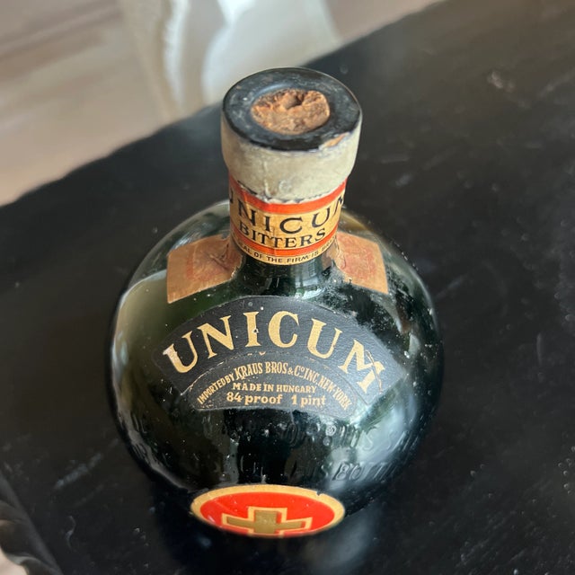 Early 20th Century Antique Hungarian Bitters Bottle for the Bar For Sale - Image 5 of 8