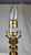 Leviton Mid 20th Century Gold Giltwood Barley Twist Buffet Lamp Candlestick Style For Sale - Image 4 of 6