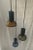 Chandelier in fair condition; Electrical system redone, each ball has a lamp holder E14. The glasses disassemble. Blue...