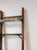 Wood Antique Wood Metal Library Ladder 7 Rung Rolling Bookcase Ladder 82" For Sale - Image 7 of 9