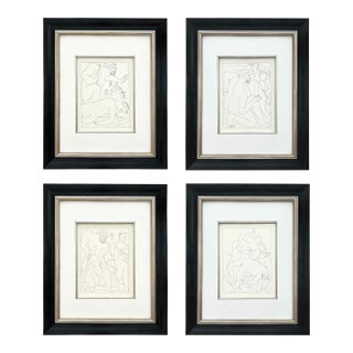 1970s Picasso Set of 4 no.1-3-4-5 Framed For Sale