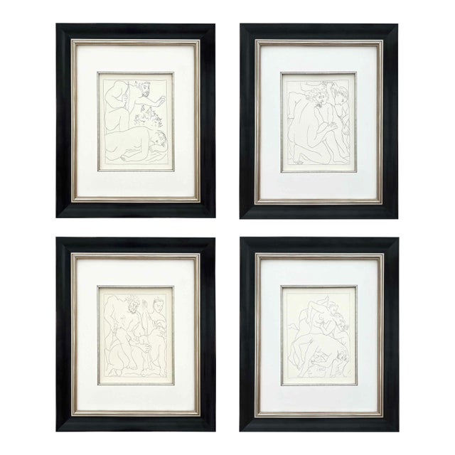 1970s Picasso Set of 4 no.1-3-4-5 Framed For Sale