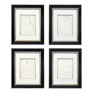 1970s Picasso Set of 4 no.1-3-4-5 Framed