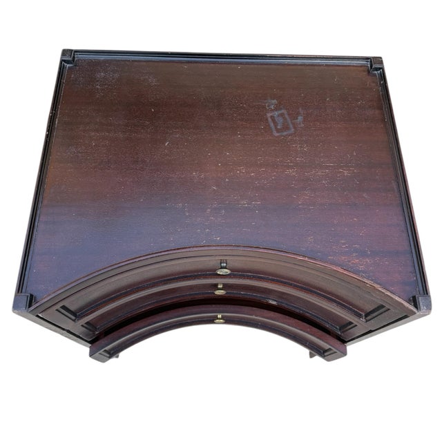 Brown Dessin Fournir Handley Bowfront Chests- A Set of 2 For Sale - Image 8 of 8