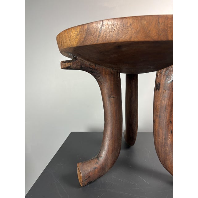 Mid-Century African Tribal Jimma or Oromo Tripod Stool Side Table, 1960s For Sale - Image 6 of 18