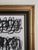 Abstract Framed Cy Twombly Inspired Abstract Original Oil Painting For Sale - Image 3 of 7