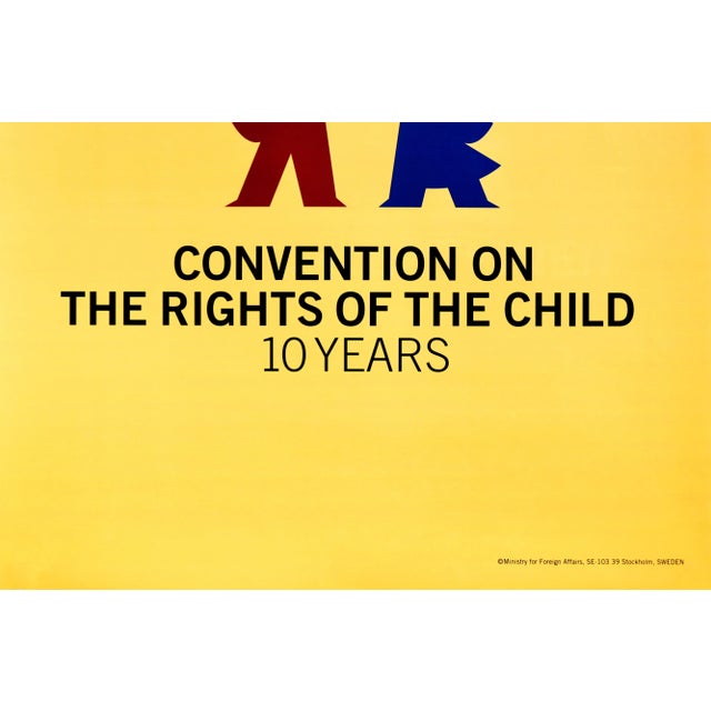 Date: 1999 Size: 20 x 27.5 inches About the Poster: The United Nations Convention on the Rights of the Child is an...