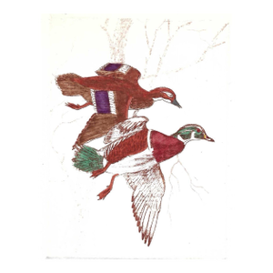 Victor Hohne Wood Duck Sporting Art Etching