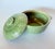 Farmhouse Antique Green Stoneware Covered Casserole With Fern Leaves For Sale - Image 3 of 8