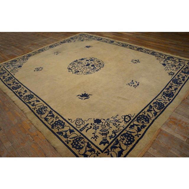 Antique Chinese - Peking rugs, size: 8' 0'' x 9' 7''.