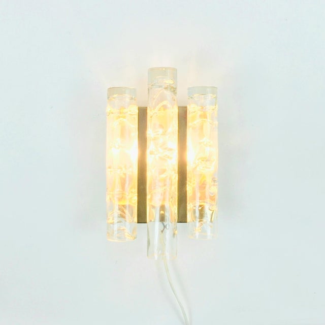 1960s Large Mid-Century Modern Murano Glass Wall Light from Doria, Germany, 1960s For Sale - Image 5 of 10