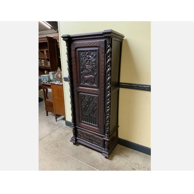 Antique Neo-Gothic Cabinet, 1880 For Sale - Image 9 of 11