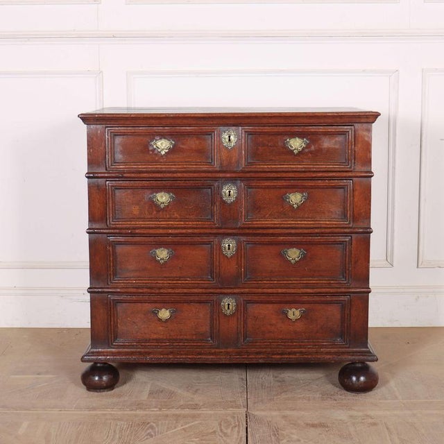 English Oak Chest of Drawers For Sale - Image 10 of 10