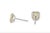 A pair of exquisite Tiffany & Co. Soleste stud earrings, showcasing two 1.46 carats cushion shaped Fancy Intense Yellow...