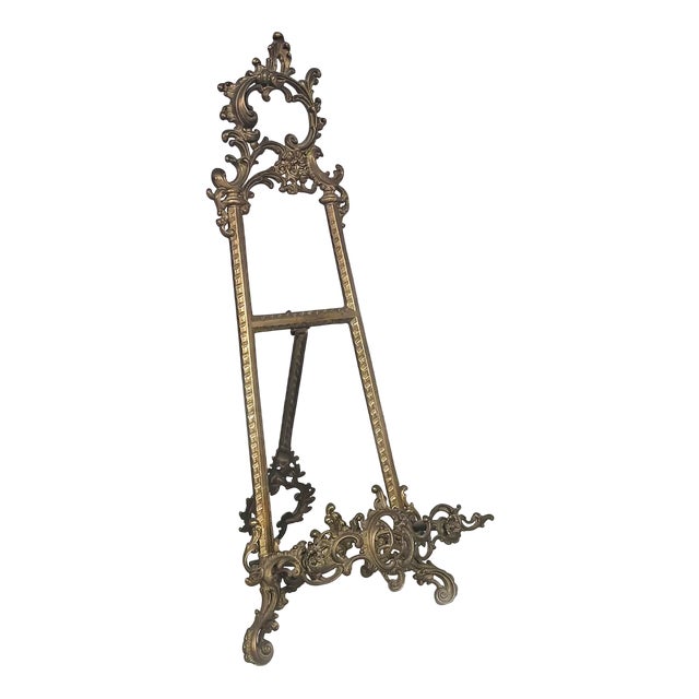 Italian Baroque-Style Bronze Table Bookstand, 1950s For Sale