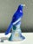 Blue Vintage MCM Glazed Ceramic Bird For Sale - Image 8 of 12
