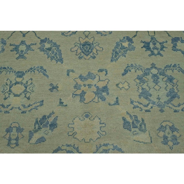 Turkish Oushak Rug 9'1" x 13'5" #18581 For Sale In Houston - Image 6 of 8