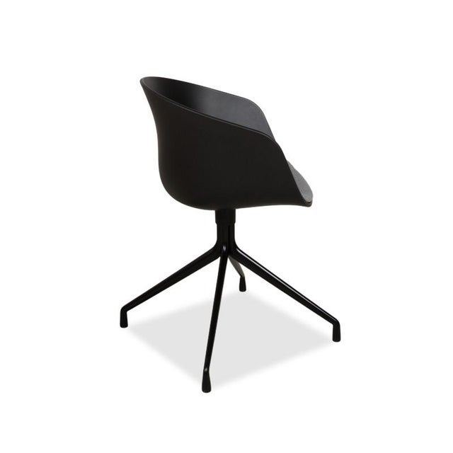AAC20 Chairs in Grey and Black Plastic from Hay, Set of 6 For Sale - Image 14 of 18